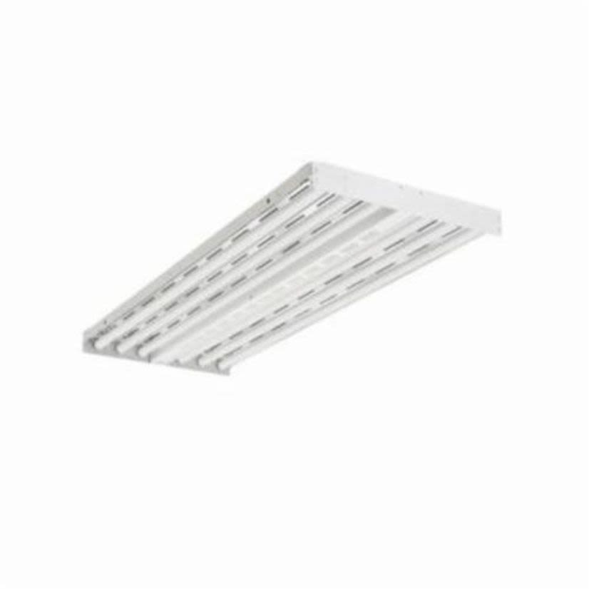 Acuity Brands Lithonia Lighting® I-BEAM® IBZ 632 WD Wide Distribution High Bay Lighting, (6) Fluorescent/T8 Lamp, 120 to 277 VAC, High Gloss Baked White Enamel Housing